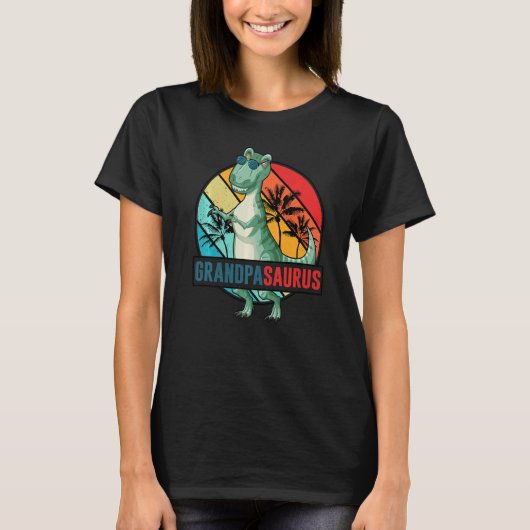 Grootvadersaurus Dinosaur Grootvader Saurus Famili T-shirt (Voorkant)