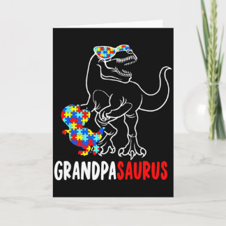 Grootvadersaurus T Rex Dinosaur Autisme Bewustzijn Kaart