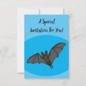 Grootvampiervleermuis cartoon kaart (Achterkant)