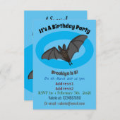 Grootvampiervleermuis cartoon kaart (Voorkant / Achterkant)