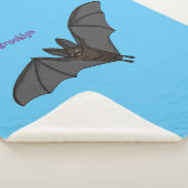 Grootvampiervleermuis cartoon sherpa deken (3/4)