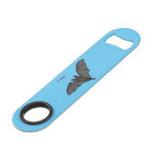 Grootvampiervleermuis cartoon speed flessenopener (Achterkant Gekanteld)