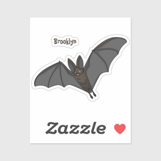 Grootvampiervleermuis cartoon sticker (Vel)