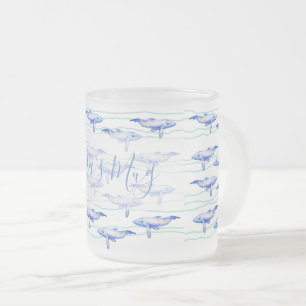 Grootvis Waterverf Matglas Koffiemok
