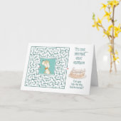 Grootzoon Amathday Puzzle Maze Dog Kaart (Gele Bloem)
