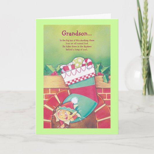 Grootzoon... Feestdagen Kaart (Voorkant)