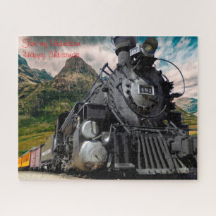 Grootzoon Kerstmis. Legpuzzel