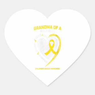 Grootzoon kleinzoon - kindercadeau voor vrouwen hart sticker