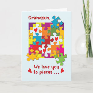 Grootzoon Valentijn Puzzle Love to Piecces Kaart