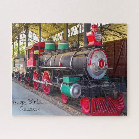 Grootzoon van de verjaardag. legpuzzel (Horizontaal)