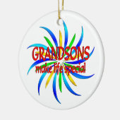 Grootzoons maken het leven speciaal keramisch ornament (Links)