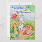 Grootzoon's persoonlijke paaskaart. aankondiging (Voorkant)