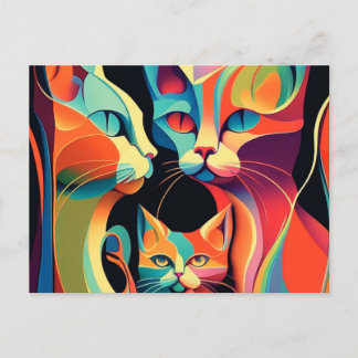 Groove Cats Briefkaart