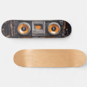 Groove On the Move: Retro Boombox Skateboard (Horizontaal)