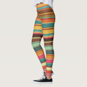 Groove Waves 70s Psychedelic Line Pattern Leggings (Links)