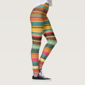 Groove Waves 70s Psychedelic Line Pattern Leggings (Rechts)