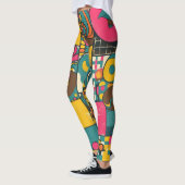 Groove Waves 70s Psychedelic Line Pattern Leggings (Links)