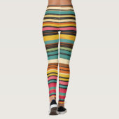 Groove Waves 70s Psychedelic Line Pattern Leggings (Achterkant)