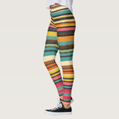 Groove Waves 70s Psychedelic Line Pattern Leggings (Links)