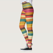 Groove Waves 70s Psychedelic Line Pattern Leggings (Links)