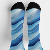 Groove Waves 70s Psychedelic Line Pattern Sokken (Top)