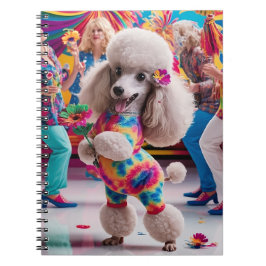 Groovie Hippie 60s Poodle Dancing in the Disco Notitieboek