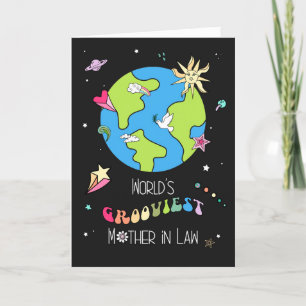 Grooviest Moeder in Wet Moederdag 1960 Kaart