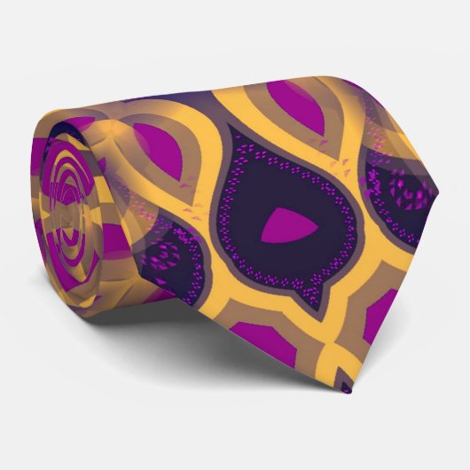 Grooviliz Cravate rétro funky (Roulé)