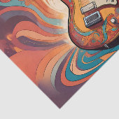 Grooving Guitar Decoupage Tissue Paper Tissuepapier (Detail)