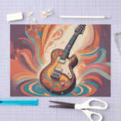 Grooving Guitar Decoupage Tissue Paper Tissuepapier (Craft)