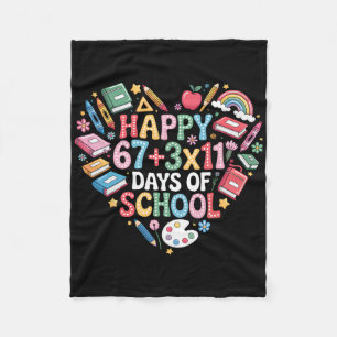 Groovy 100 dagen school wiskunde vergelijking 100s fleece deken