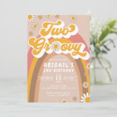 Groovy 2e uitnodiging (Staand voorkant)