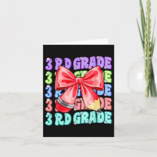 Groovy 3e klas terug naar school eerste dag van de kaart