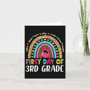 Groovy 3e klas terug naar school eerste dag van de kaart
