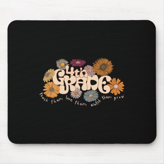 Groovy 4e klas leraar leren ze liefde Th Muismat (Voorkant)