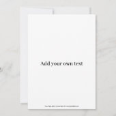 Groovy '60 / '70 Hippie Chick Party Invitation Kaart (Achterkant)