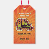 Groovy 60's Party Gift Label Cadeaulabel (Voorkant)