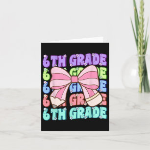 Groovy 6e klas terug naar school eerste dag van de kaart
