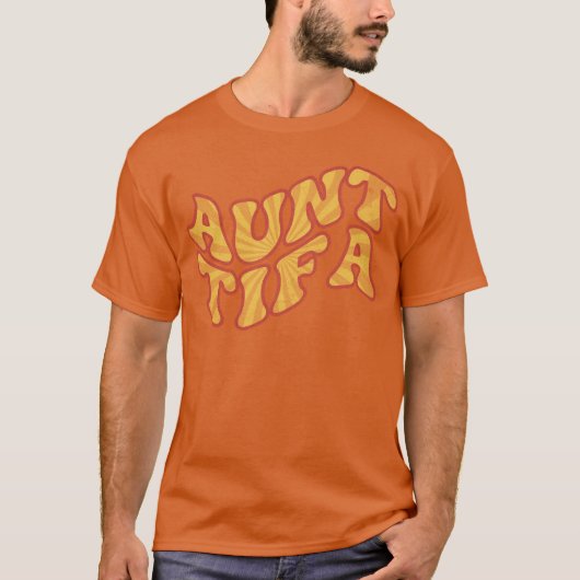 Groovy 70s Auntifa funny T-shirt (Voorkant)