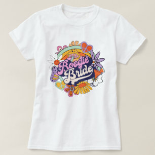 Groovy 70s Bachelorette Boogie Bride ID929 T-shirt