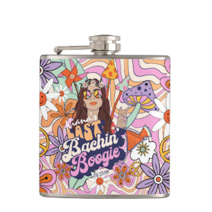 Groovy 70s Bachelorette Laatste Bachin' Boogie ID9 Heupfles