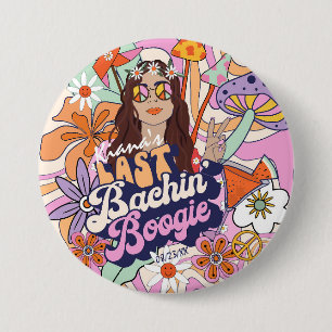 Groovy 70s Bachelorette Last Bachin' Boogie ID929 Ronde Button 7,6 Cm