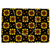 Groovy 70s Daisy Flower Power Pattern Groot Cadeauzakje (Achterkant)