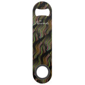 Groovy 70's golvende hippie psychedelic speed flessenopener (Achterkant)