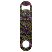 Groovy 70's golvende hippie psychedelic speed flessenopener (Voorkant)