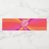 Groovy 70s Last Disco Bachelorette, SARA Waterfles Etiket (Enkel label)