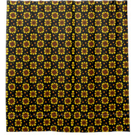 Groovy 70s Madeliefje Flower Power Patroon Douchegordijn
