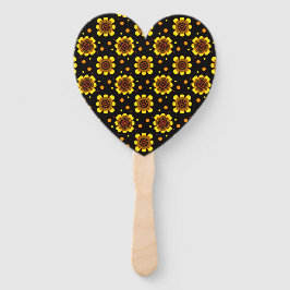 Groovy 70s Madeliefjes Bloemenkracht Patroon Handwaaier