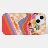 Groovy 70s Paddenstoel Bloem Gepersonaliseerde Per Case-Mate iPhone Case (Achterkant (horizontaal))