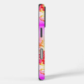 groovy 70's psychedelic palm tree iphone case (Achterkant / Rechts)